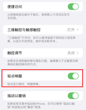 四子王苹果授权维修站分享iPhone轻点无法唤醒怎么办