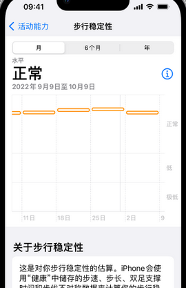 四子王iPhone手机维修如何在iPhone开启'步行稳定性通知'