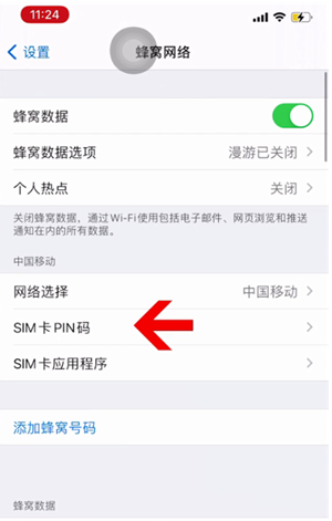 四子王苹果14维修网分享如何给iPhone14的SIM卡设置密码 