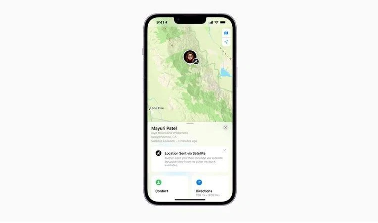 四子王苹果14维修分享iPhone14系列中 FindMy功能通过卫星分享位置方法教程 