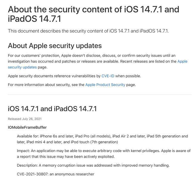 四子王苹果手机维修分享iOS 14.7.1 正式版更新内容及升级方法 
